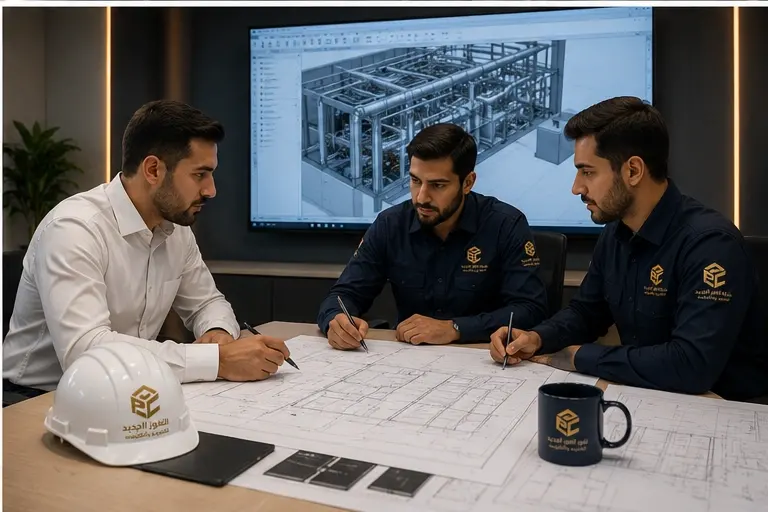 اجتماع تصميم هندسي لأنظمة التكييف والتبريد